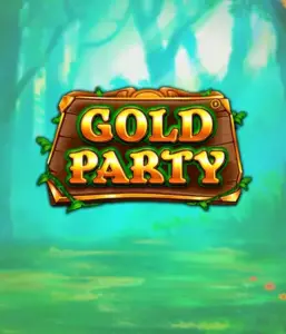 Step into the fairy-tale forest of the Gold Party game by Pragmatic Play, featuring a beautifully designed wooden sign adorned with golden letters. The setting is a green forest that adds a touch of enchantment to the slot's theme. Great for fans of magical and nature-inspired games, providing a captivating adventure. 